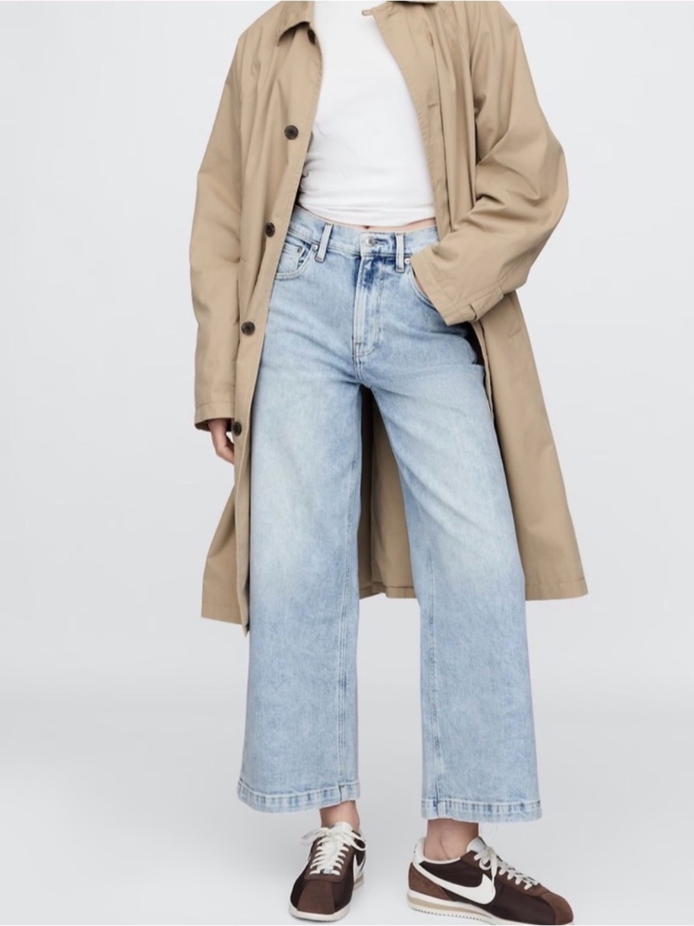 GAP High Rise Stride Ankle Length Jeans